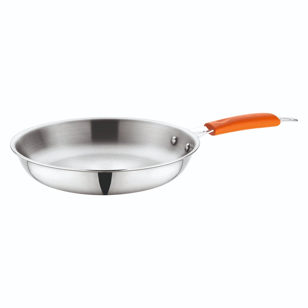 KUMAR Silver COOKWARE STAINLESS STEEL TRIPLY - SIZE 28, For Cooking