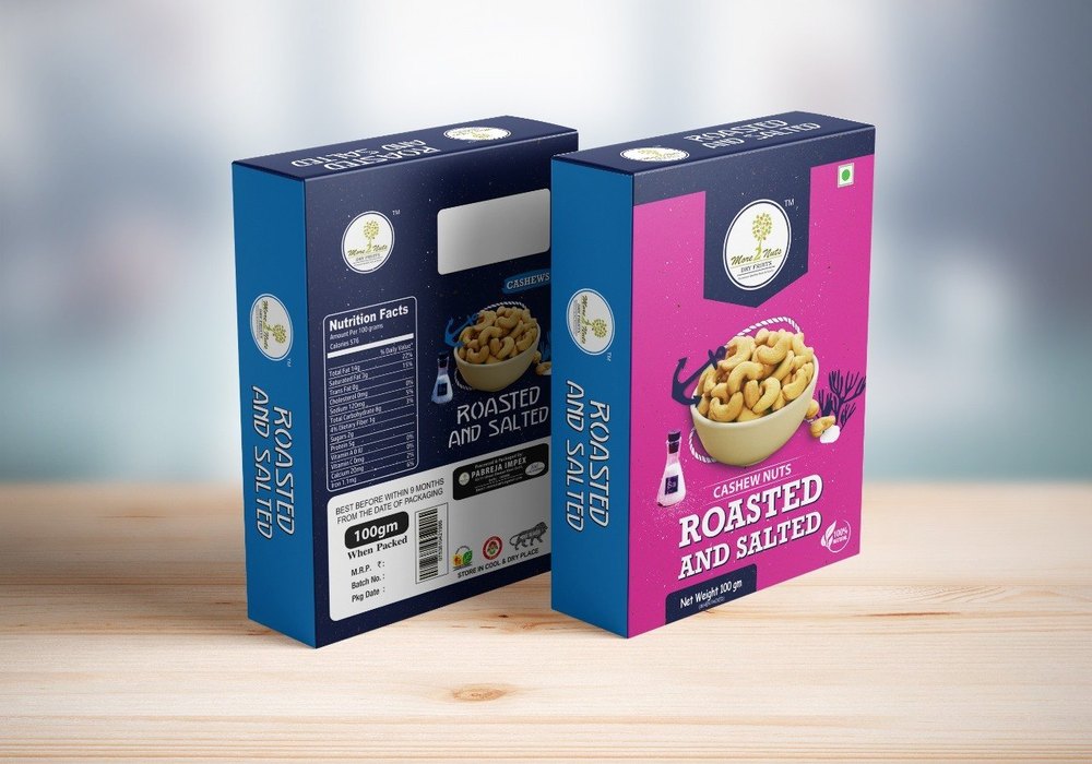 MORE2NUTS Roasted And Salted Kaju, Packaging Size: 200 Grams