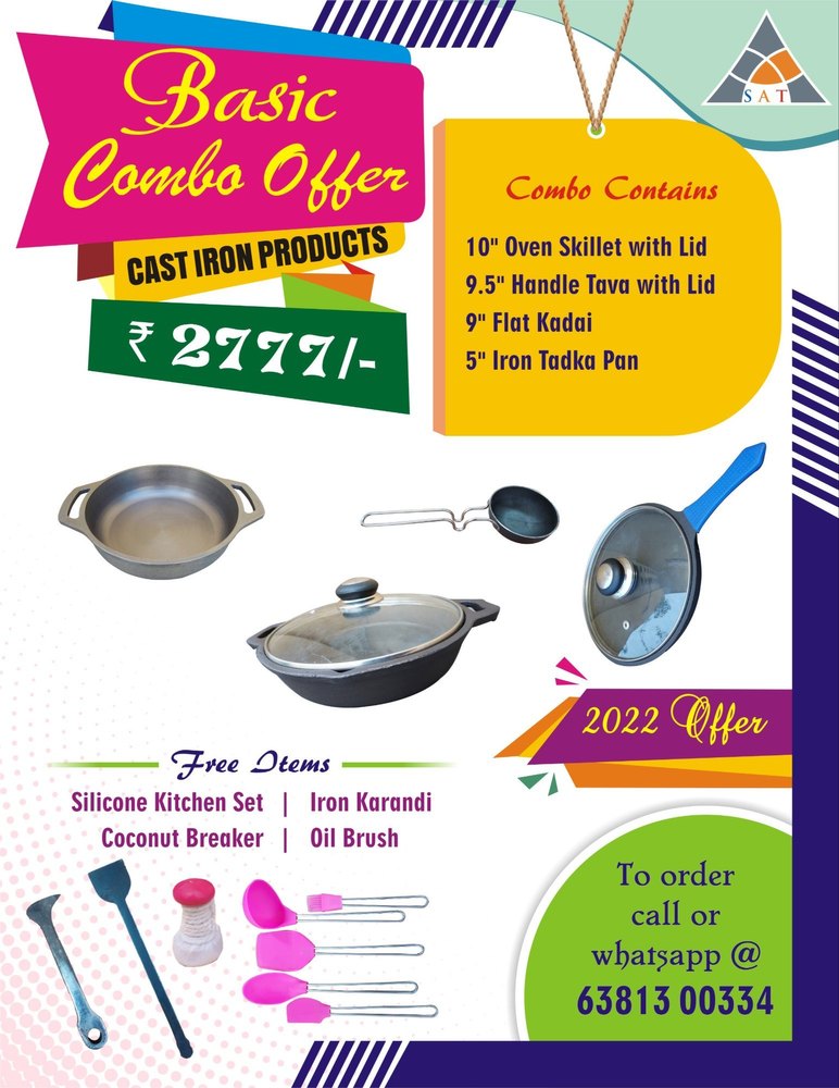 Cast Iron Utensils, For Kitchen