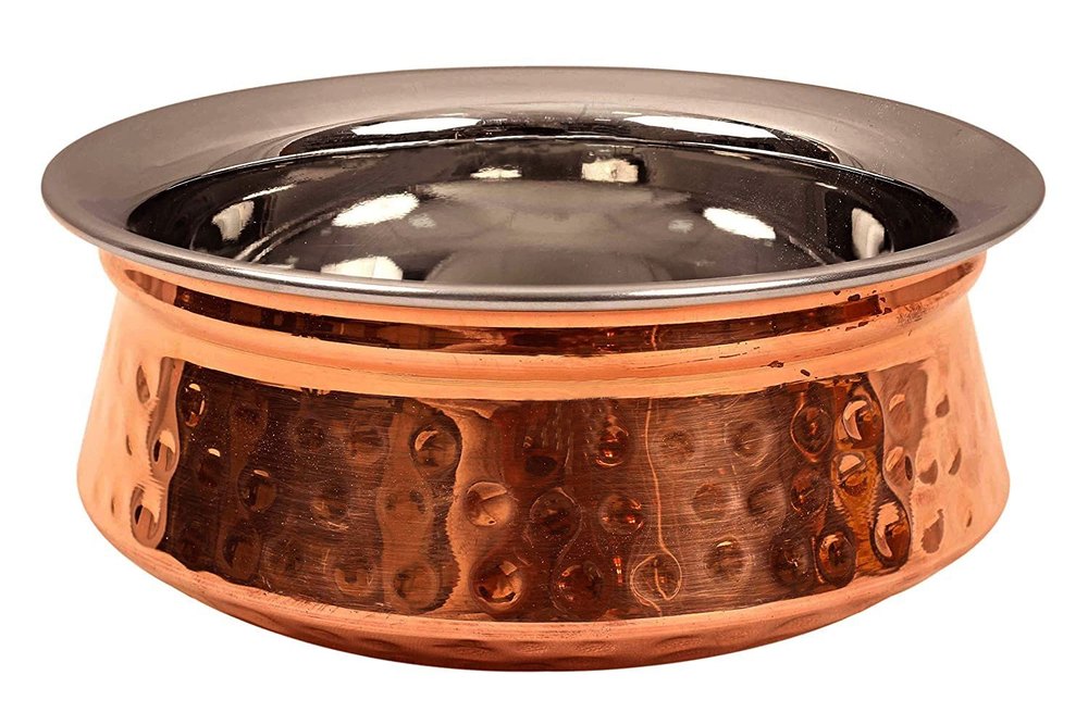 Polished Brass Round Kitchen Bartan