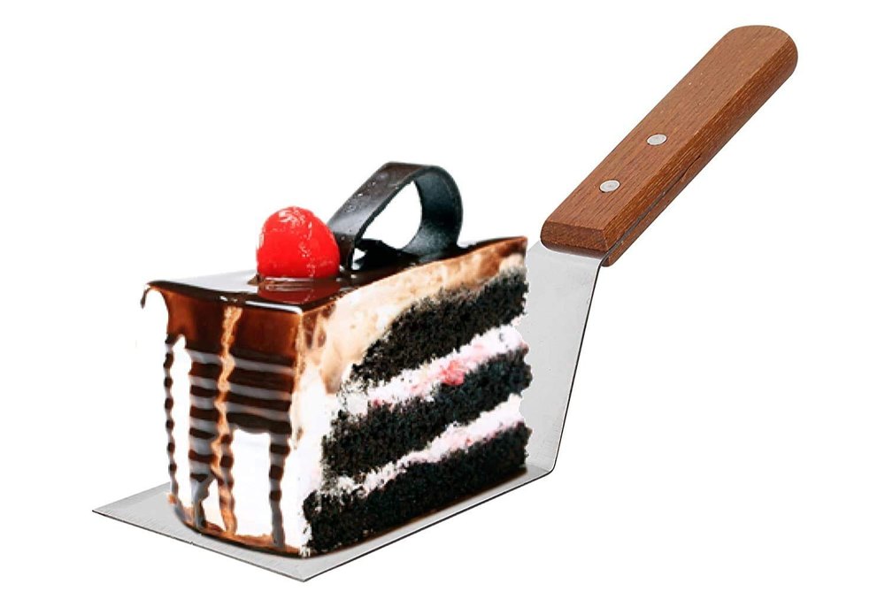 Mirror Griddle Turner Wooden Handle