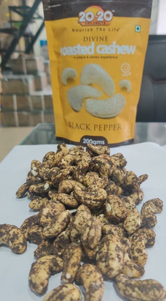 Naturally Processed 250 Gm Packing 20-20 Dryfruits Flavoured Cashews, Packaging Type: Standy Pauch