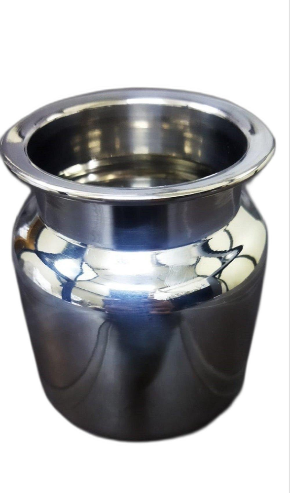 Silver Stainless Steel Pooja Kalash, For Kitchen