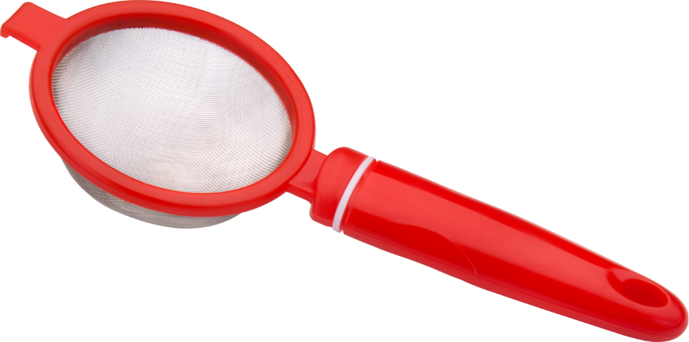 Smita Red Plastic Mesh Strainer, For Home