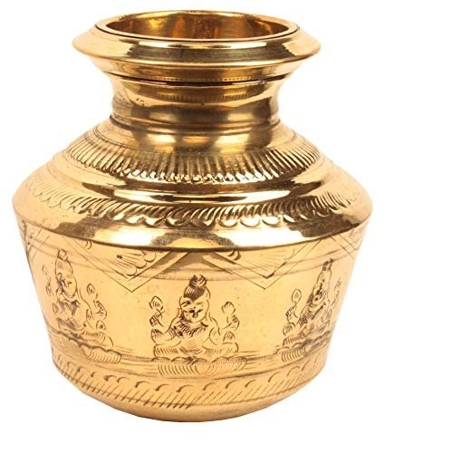 Copper Ashta Lakshmi Theertha Kudam for Religious