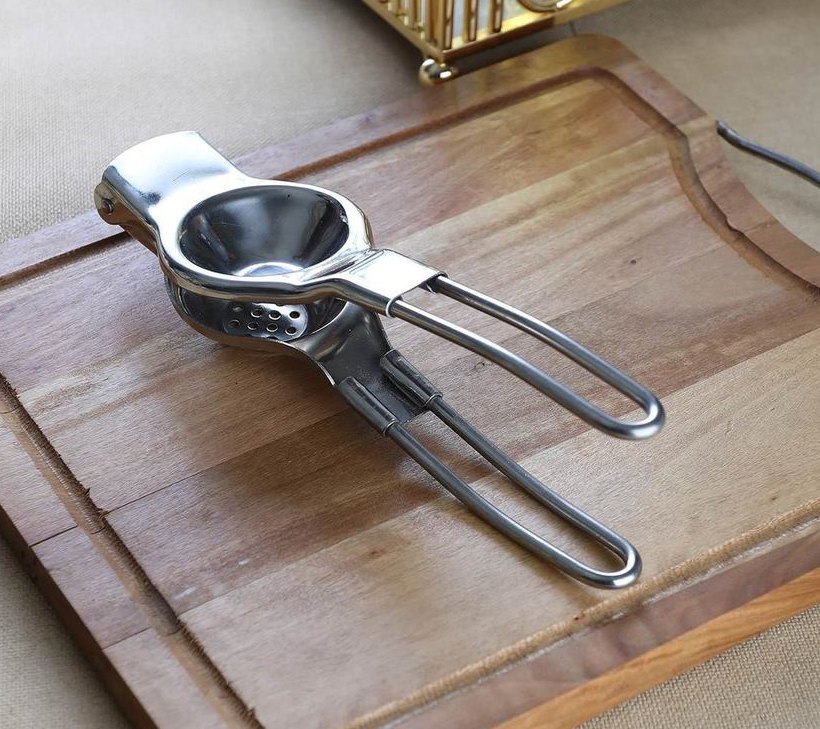 Silver Stainless Steel Lemon Squeezer