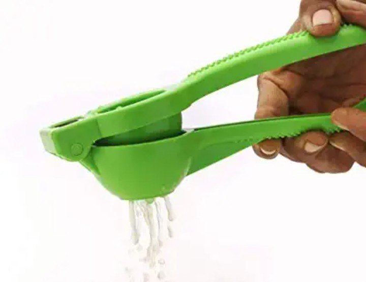 MRK Green Plastic Lemon Squeezer With Bottle Opener