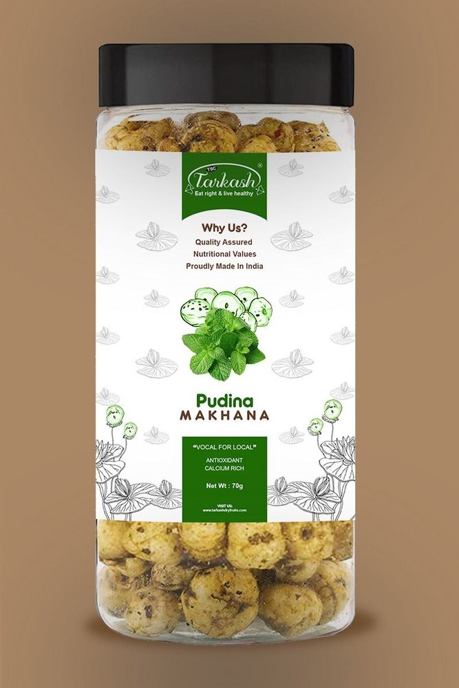Roasted Pudina Makhana, Packaging Size: 100 Grams