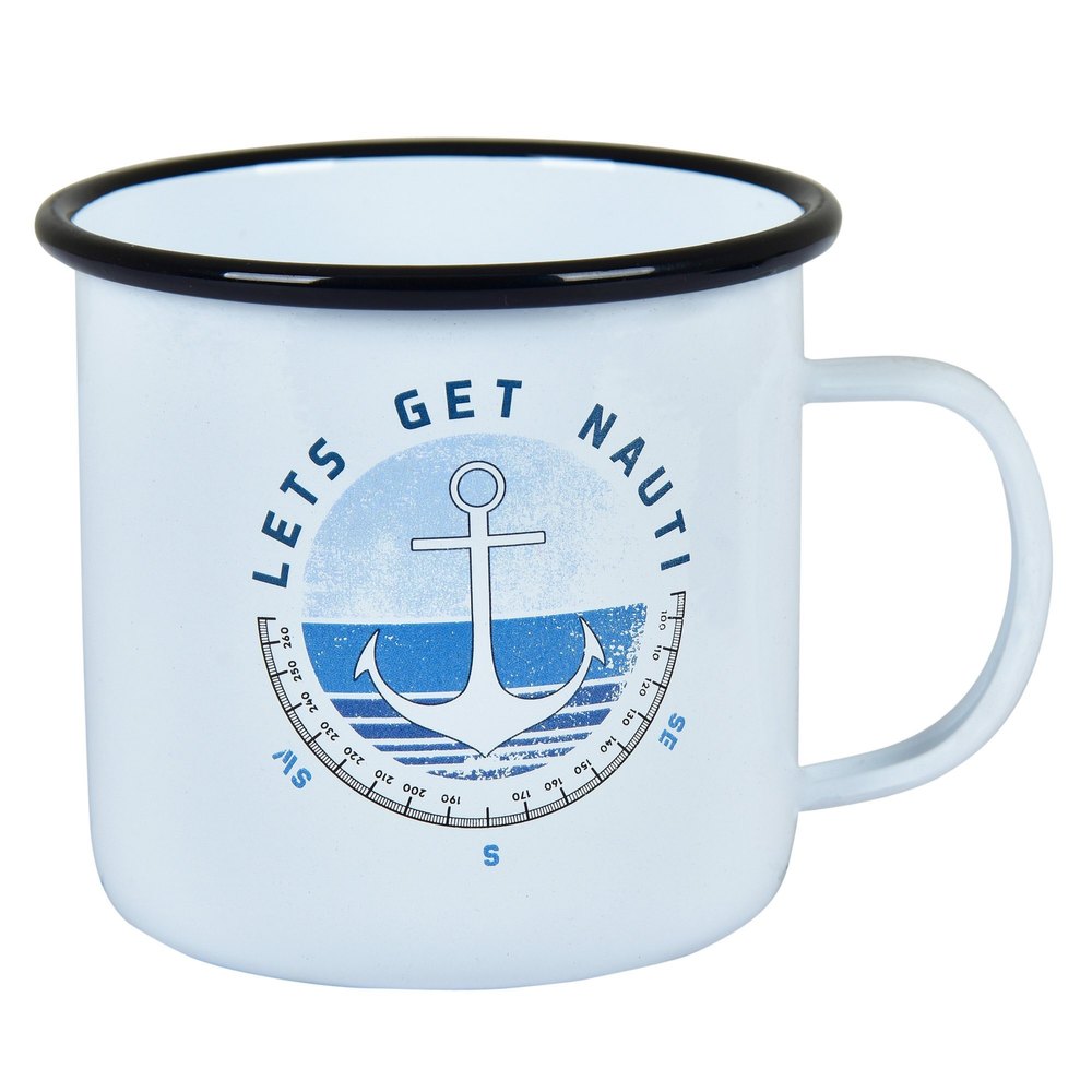 White Stainless Steel Enamel Mug, For Home, Size: 12 Oz