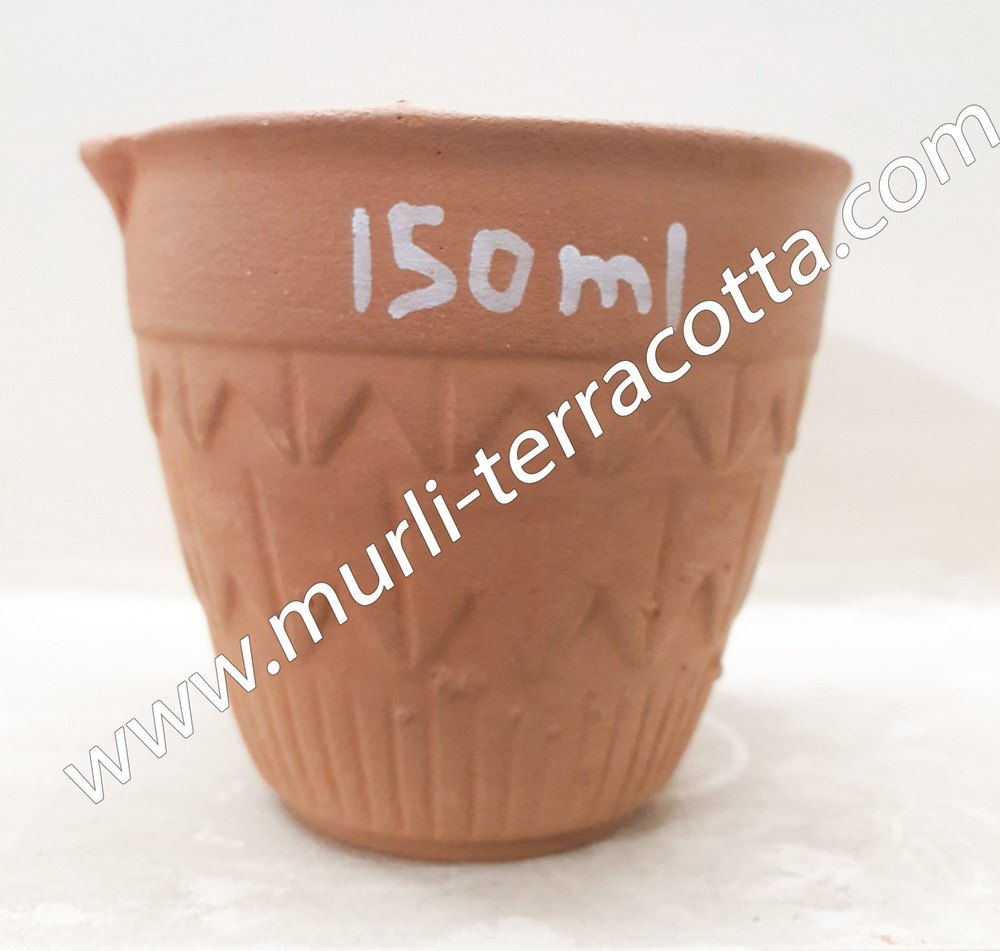 Brown Earthen Tea Kullad, Capacity: 150