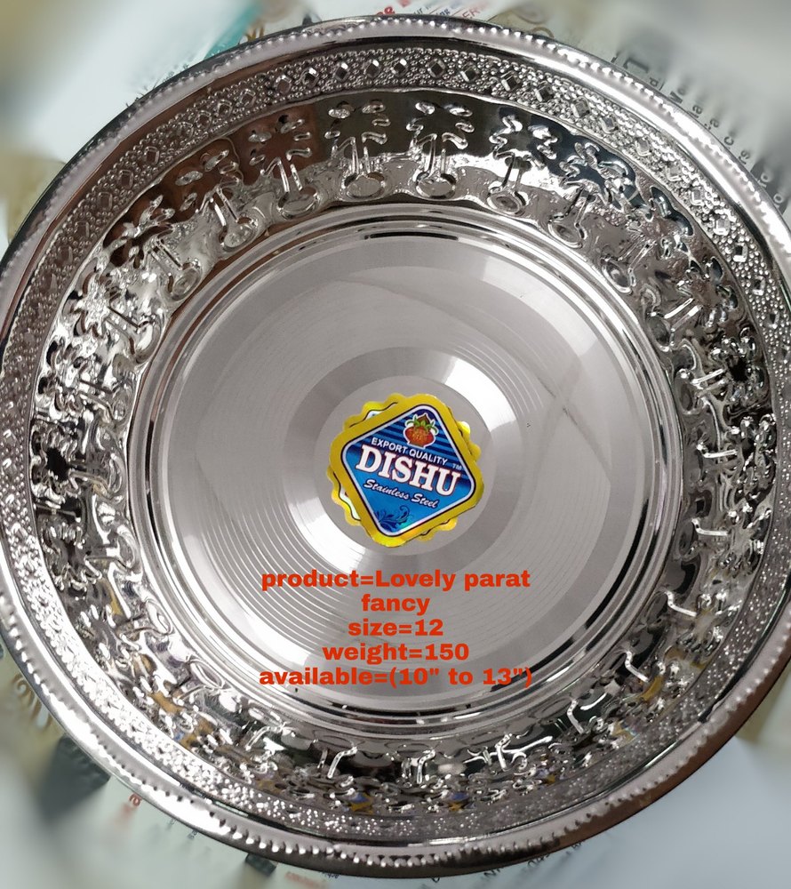 Dishu Steels Silver LOVELY PARAT FANCY, For Home