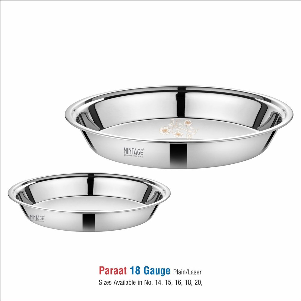 Round Stainless Steel Parat-Plain