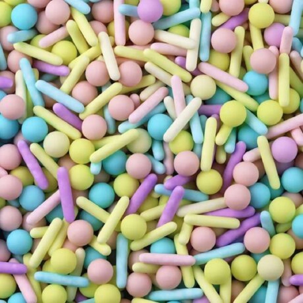 Sweet Matt Pearls and Rods Sprinkle, For Toppings Decoration