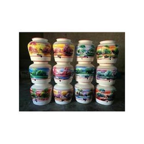 Plain Printed Clay Water Pot, Capacity: 5 Litres