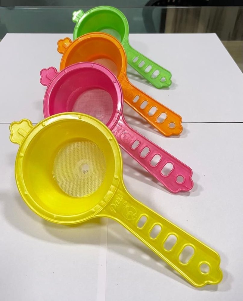 Green Plastic Funnel Folding Milk Strainer, For Home, Size: 12.6cm