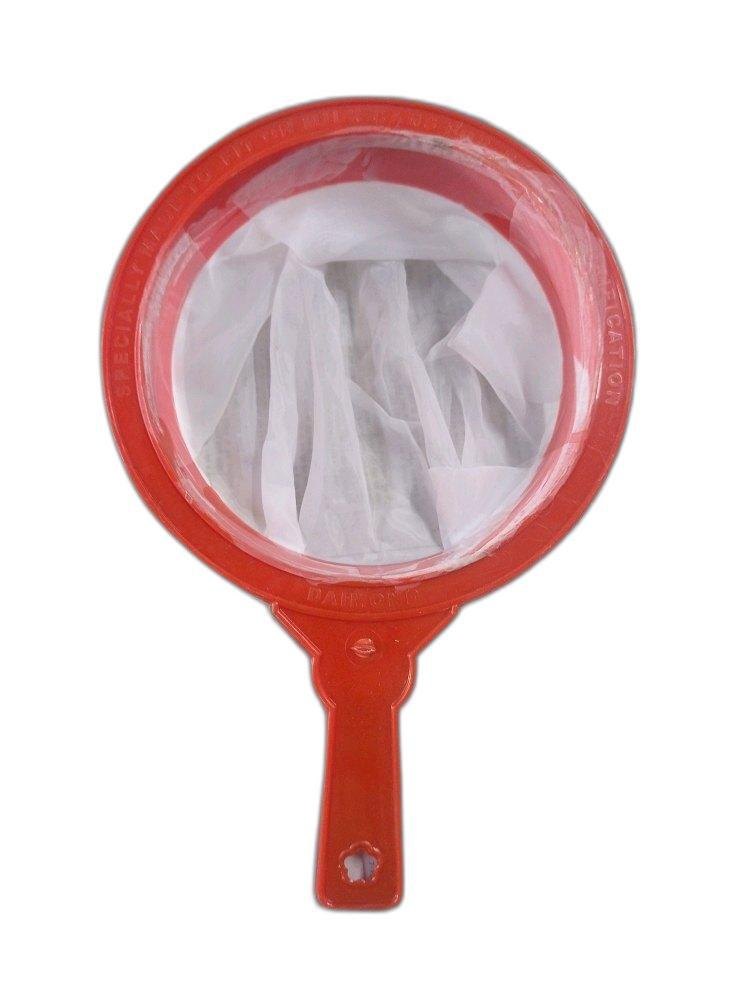 Sturdiness Red and White Plastic Milk Strainers, For Dairy Industry