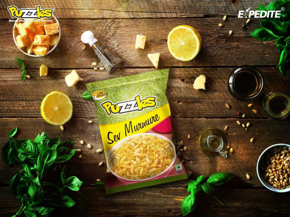 Besan Puzzles Sev Murmure Namkeen, Packaging Type: Packet