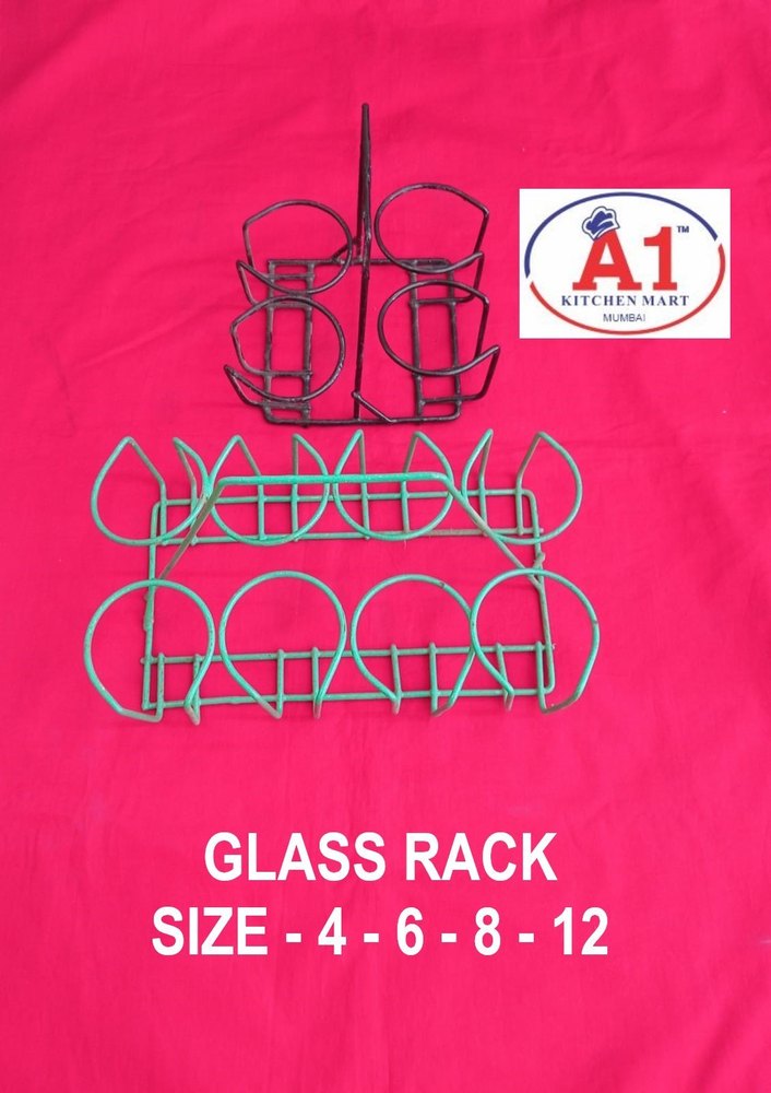 Plastic Black Glass Stand, Capacity: 4-6-8