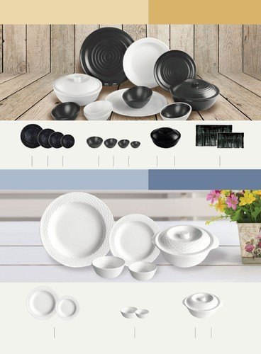 White, Matt Black Teracotta Melamine Hotel Ware Crockery
