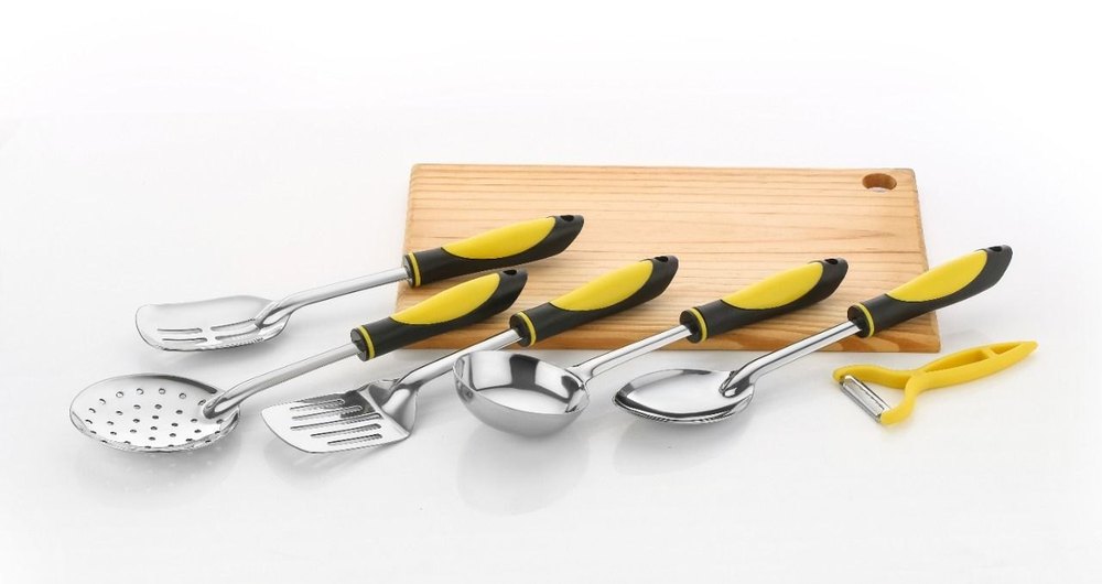 Aerial Kitchenware Glossy Finish Kitchen Tools Set Of 6 Pcs, For Cooking