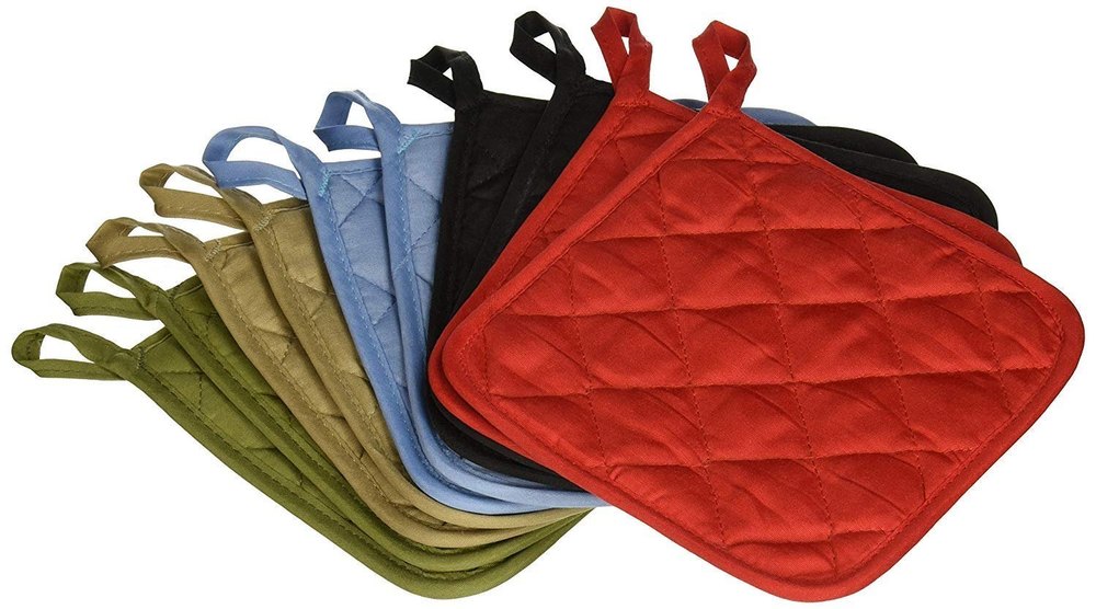 Cotton Plain Pot Holder, For Kitchen, 20 X20CM
