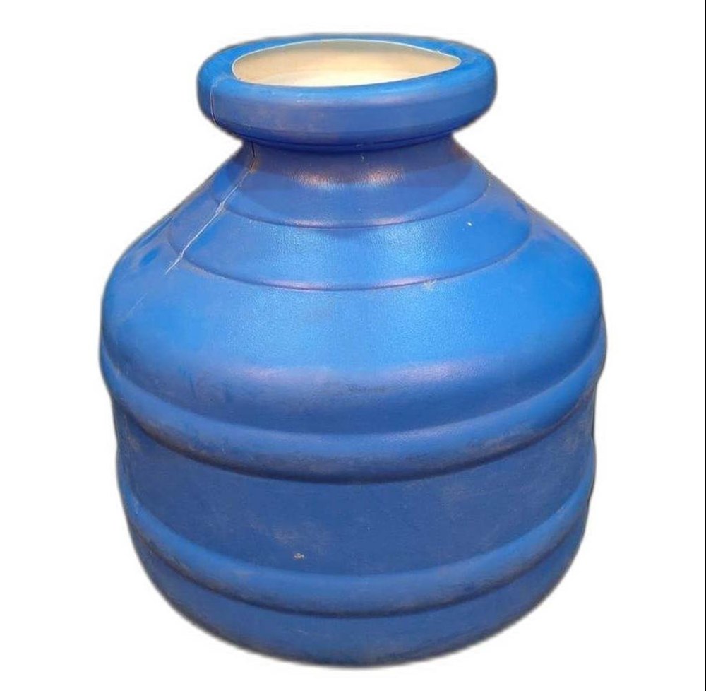 Blue Orange Pink Round Plastic Water Ghagar