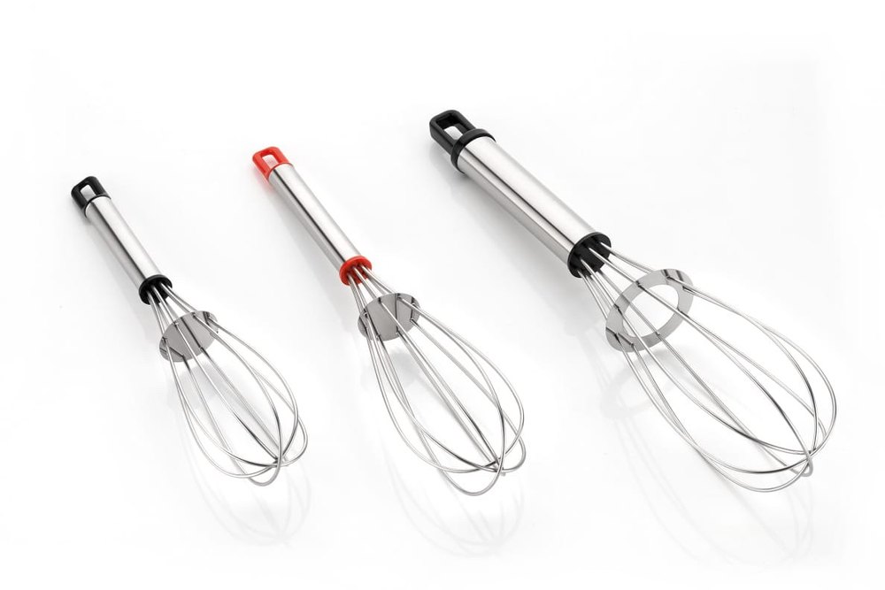 Stainless Steel Plastic Nob Whisk