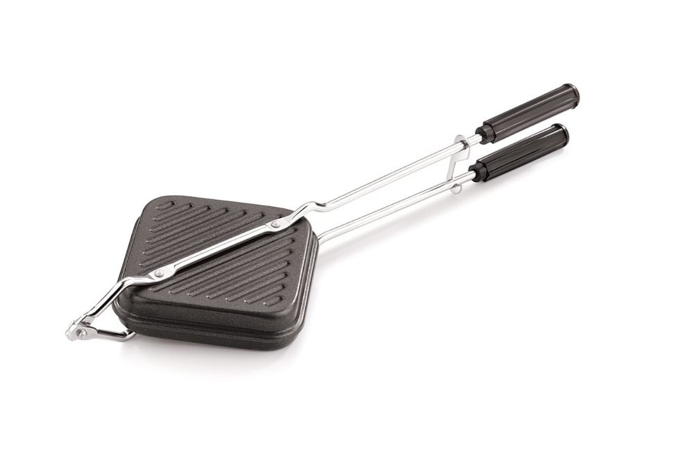 Eurosleek Silver Non Stick Gas Sandwich Toaster - Grill
