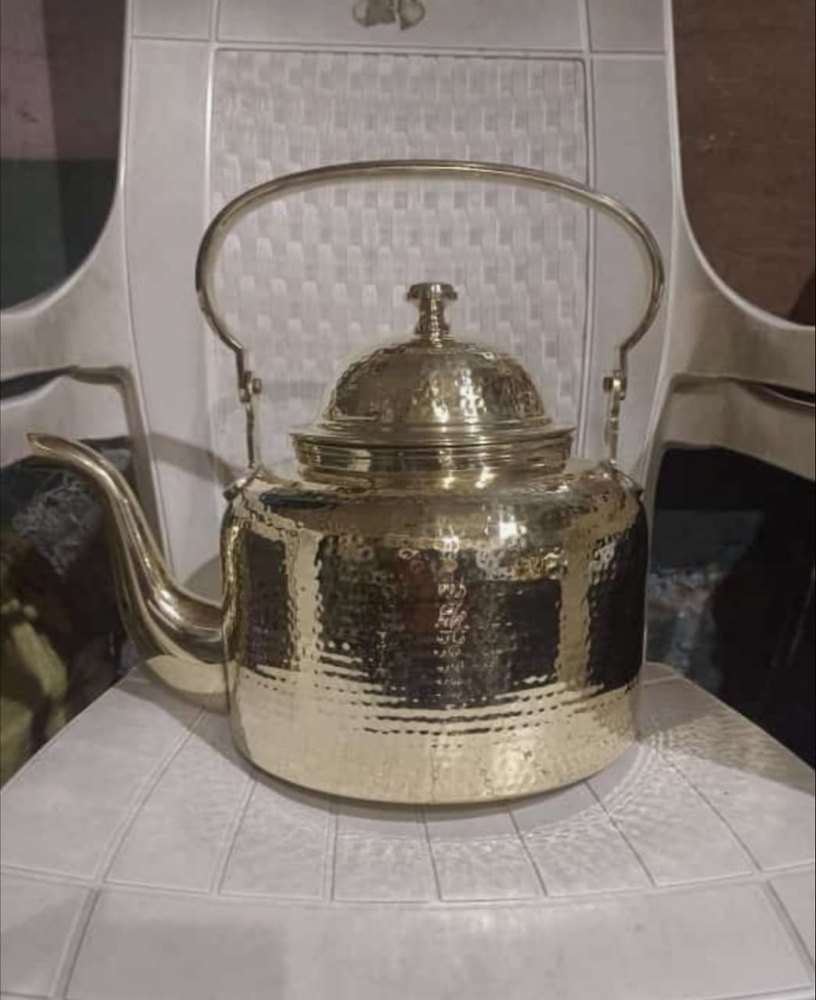 Polished Brass Tea Kettle