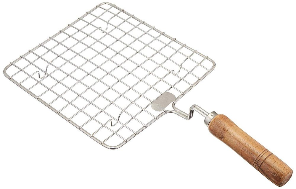 Silver Stainless Steel Papad Roaster Jali