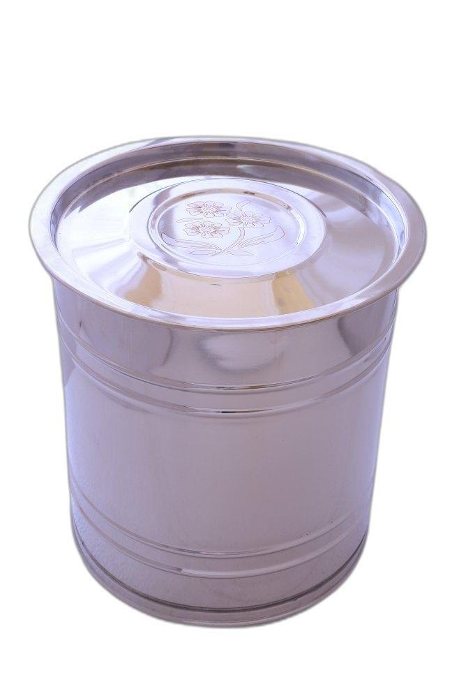 15mm Stainless Steel Atta Drum, Capacity: 20Kg