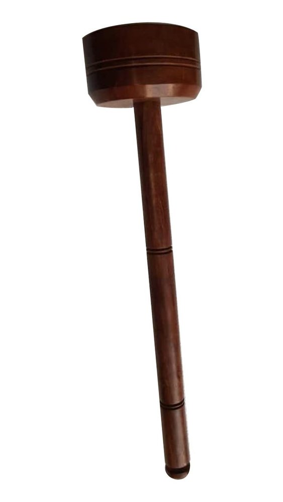 Polished Brown 12inches Wooden Mathani, For Kitchen
