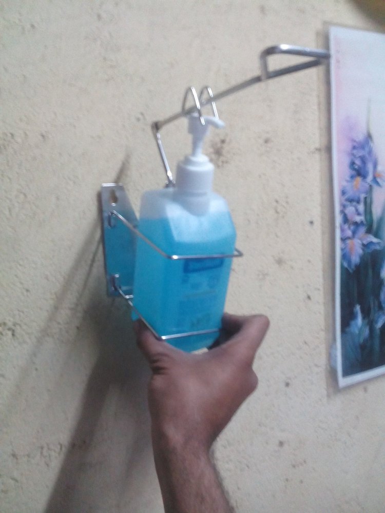 Standard Stainless Steel Sterillium Bottle Stand, For Pharma