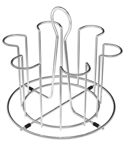 Kite Standard Stainless Steel Glass Stand For Home, Size: 8.5 Inch