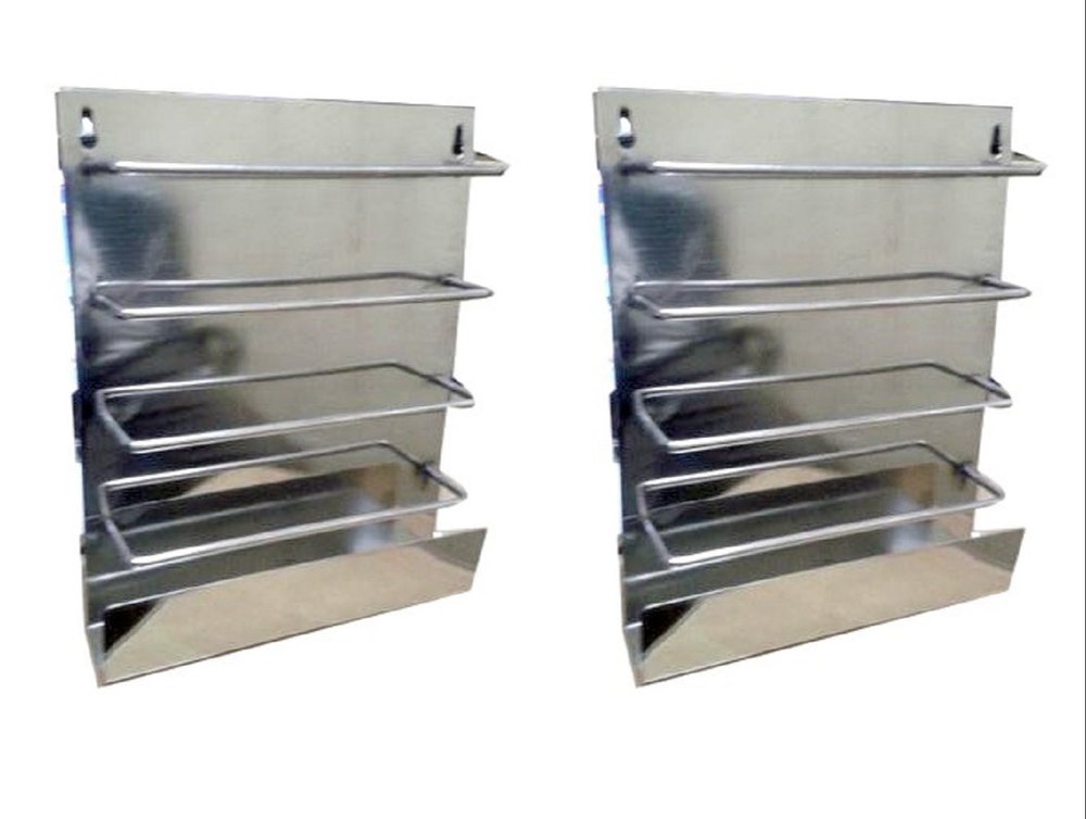 Moda-Ji Polished Stainless Steel Bottle Stand, For Hotel/Restaurant