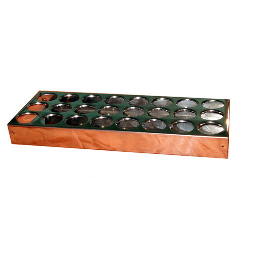 Stainless Steel Silver & Brown SS Sample Bottle Stand, For Dairy