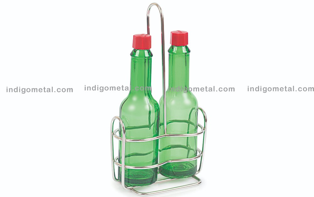 Standard SILVER TABASCO STAND - STAINLESS STEEL, For Restaurant, Size: 9X16.5CM