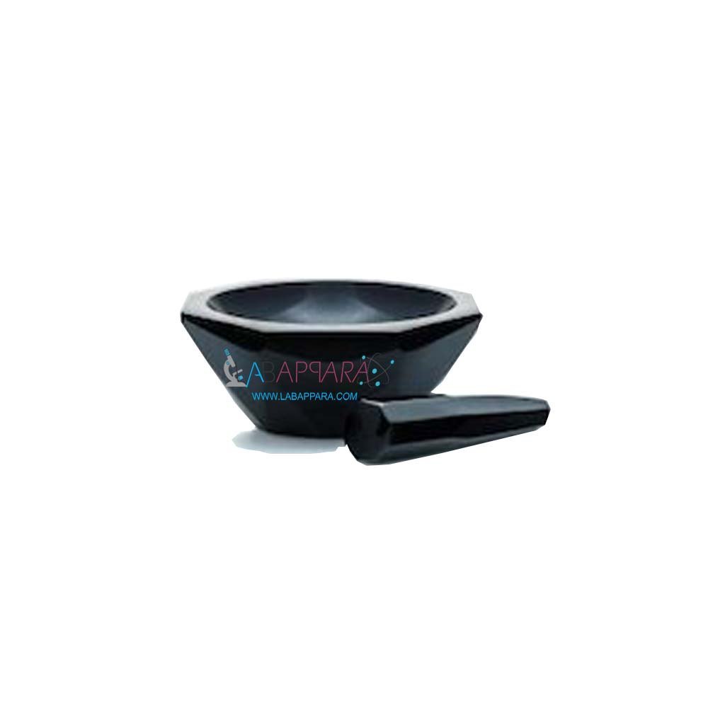 Black Labappara Agate Mortar & Pestle