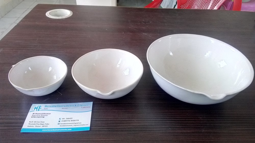 HERENBA Fine Finishing CHINA CLAY DISH / PORCELAIN WARES, For Lab