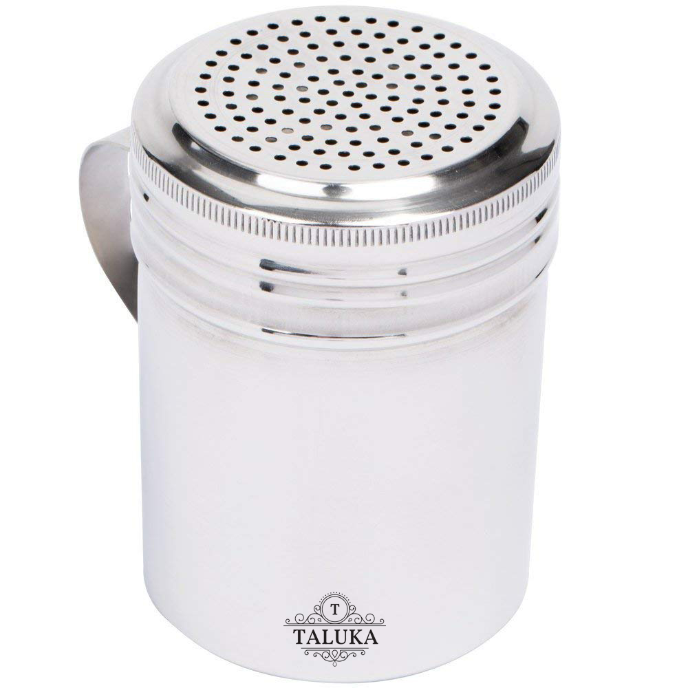 Silver Stainless Steel Powder Shaker, Versatile Dredger