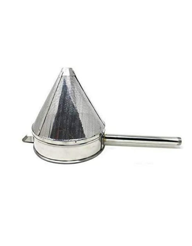 Cone Stainless Steel Soup Strainer, Size: 10 Inch