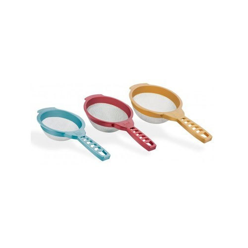 Blue, Red And Yellow Soup Strainer, For Kitchen