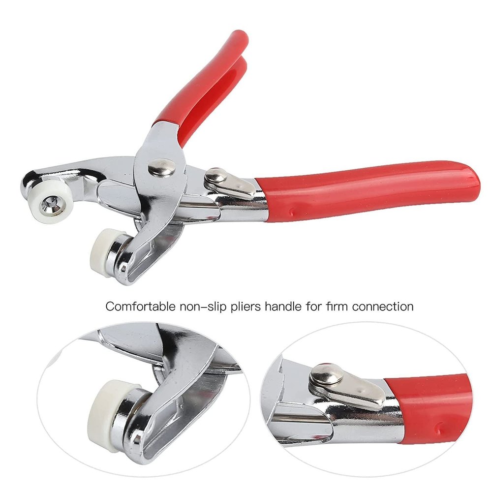 Multicolor Metal Eyelet Piller Tool With Buttons