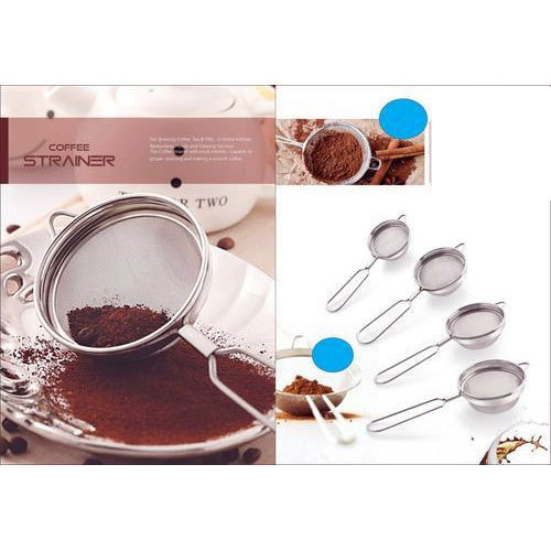 Silver Coffee Strainer, Size: Variable