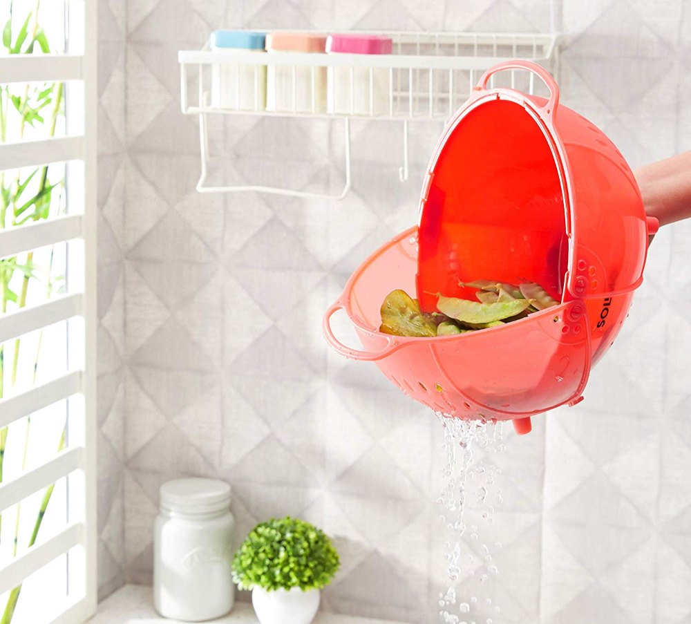 Multicolor PLASTIC 3 in one colander and basket, For HOME
