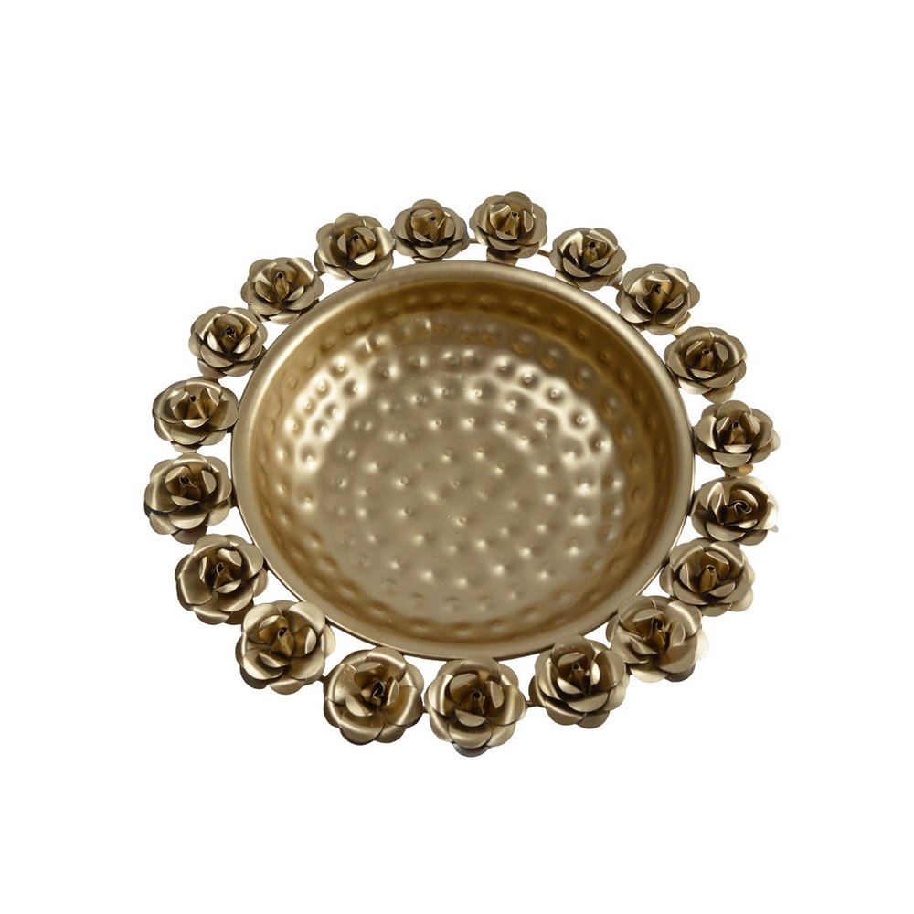Golden Iron Flower Urli, For Wedding