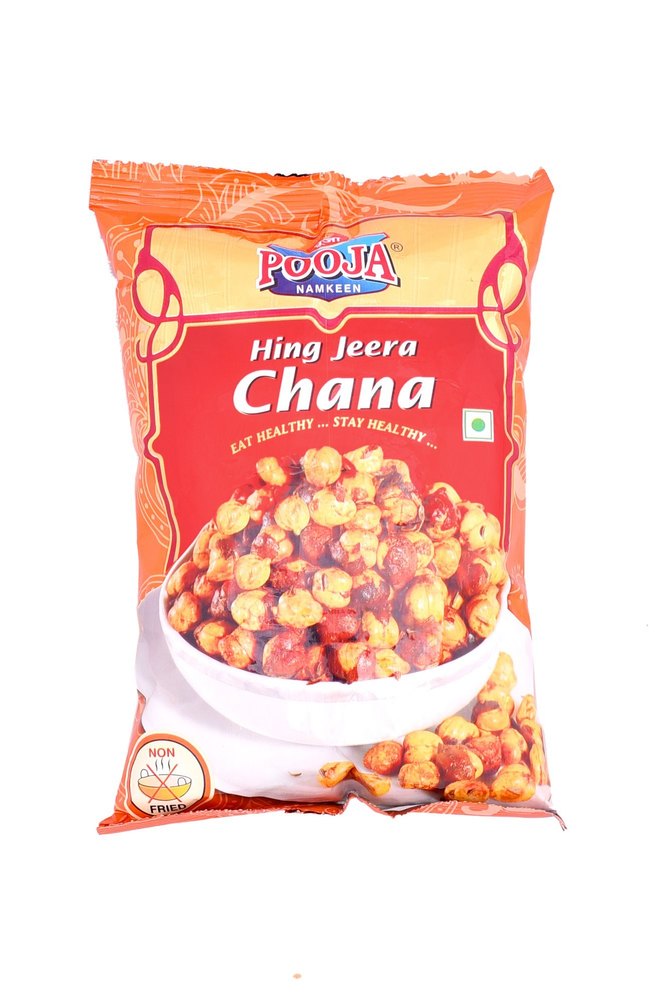 POOJA Hing Jeera Chana Namkeen, Packaging Type: Packet
