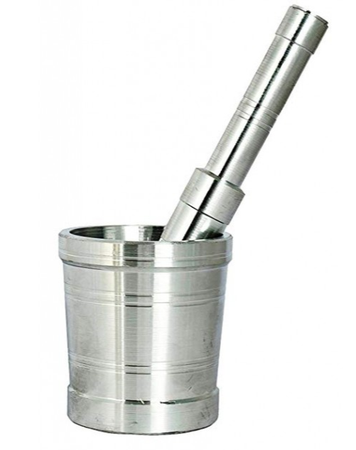 MORTAR AND PESTLE ALUMINIUM 7 CM