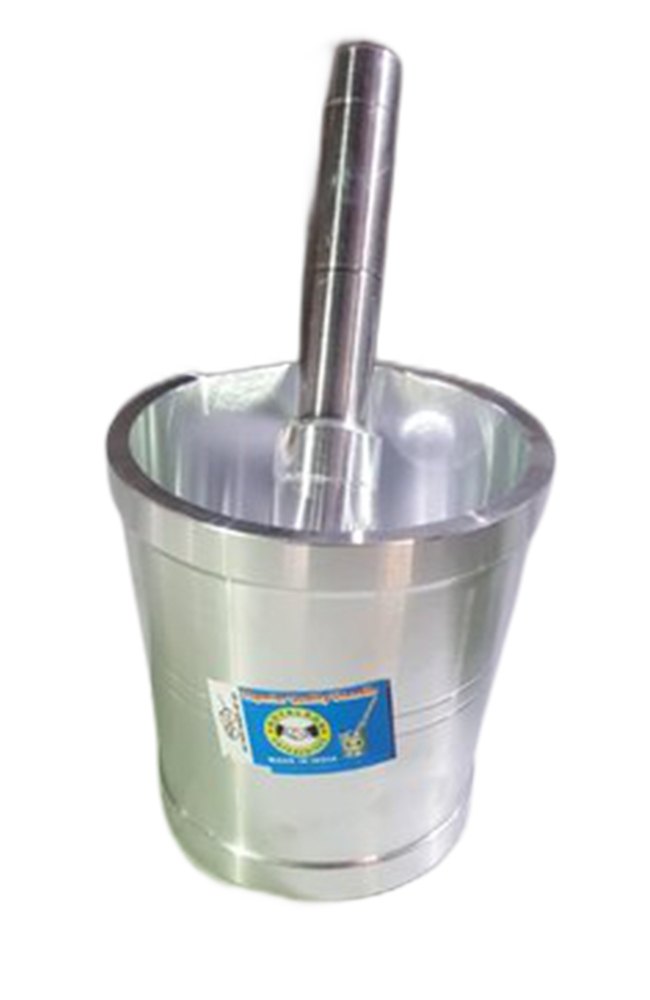 Round 4 Number Aluminium Mortar And Pestle