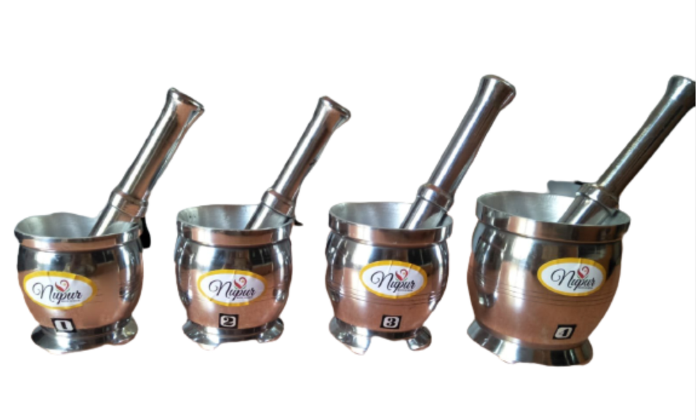 Silver Aluminium Apple Khalbatta, For Home, Size: 1 X 4